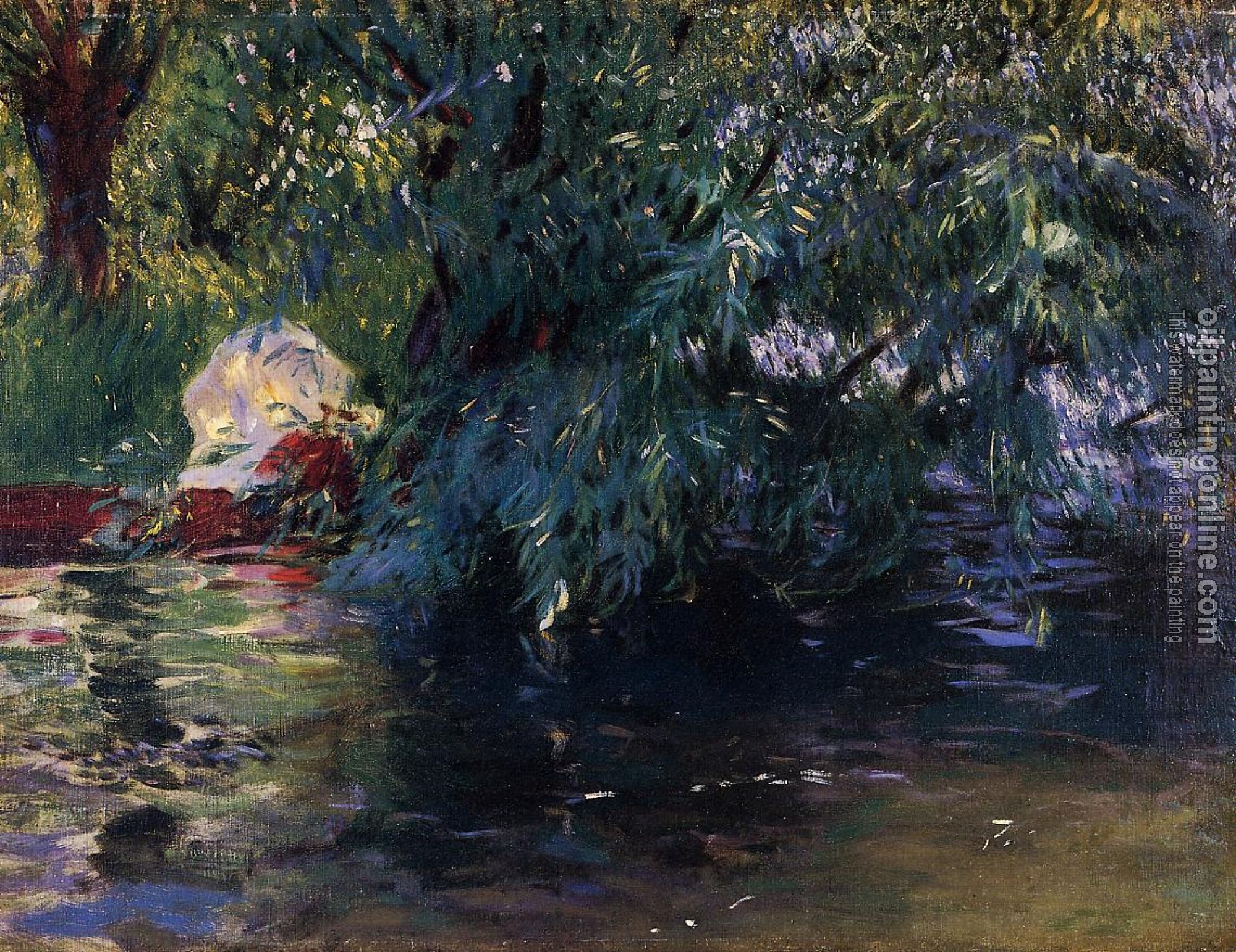 Sargent, John Singer - A Backwater, Calcot Mill near Reading